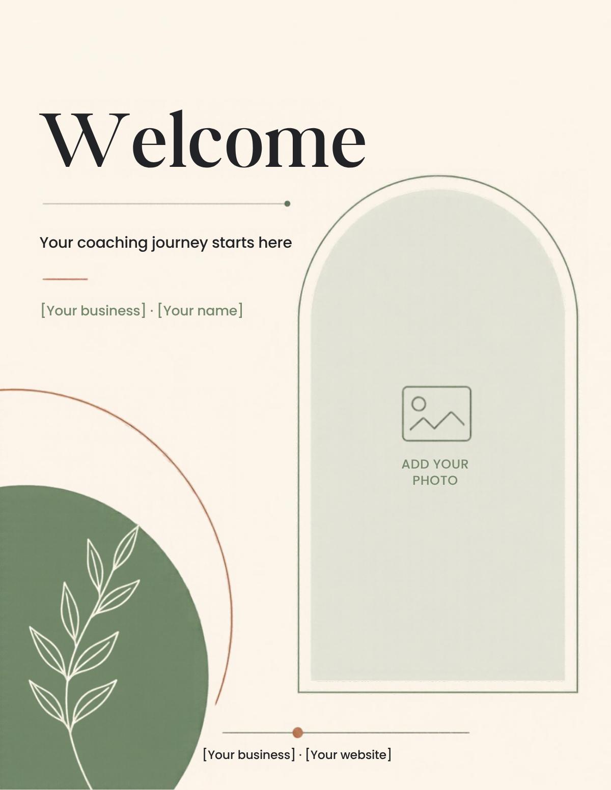Client welcome packet template cover